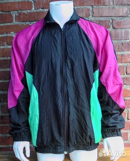 Спорткостюм из жатого нейлона1990е.Винтаж.Разм48