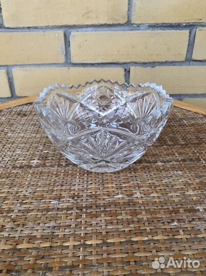 Хрустальная ваза Чехословакия