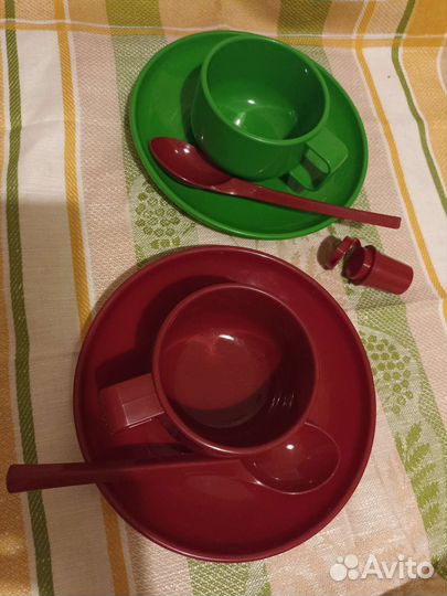 Посуда пластиковая для похода, поездки, дачи