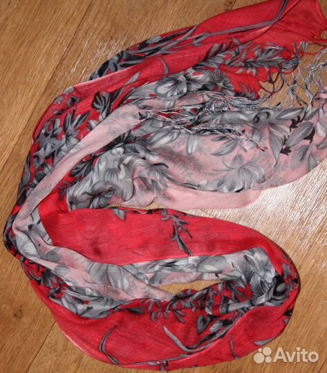 Палантин шарф оранжевый