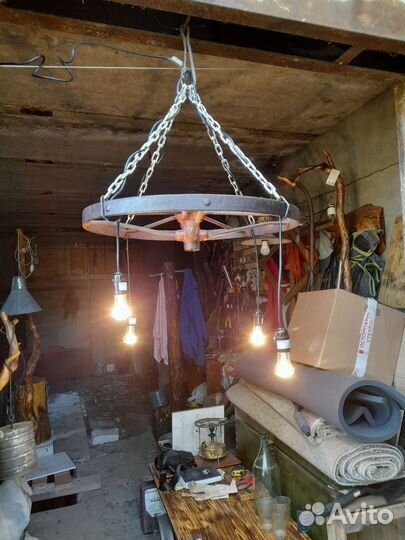 Люстра в стиле лофт, светильник потолочный лофт