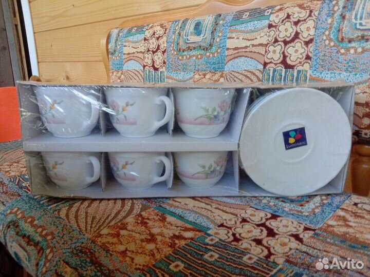 Чайные чашки с блюдцами Luminarc в упаковке 6 перс