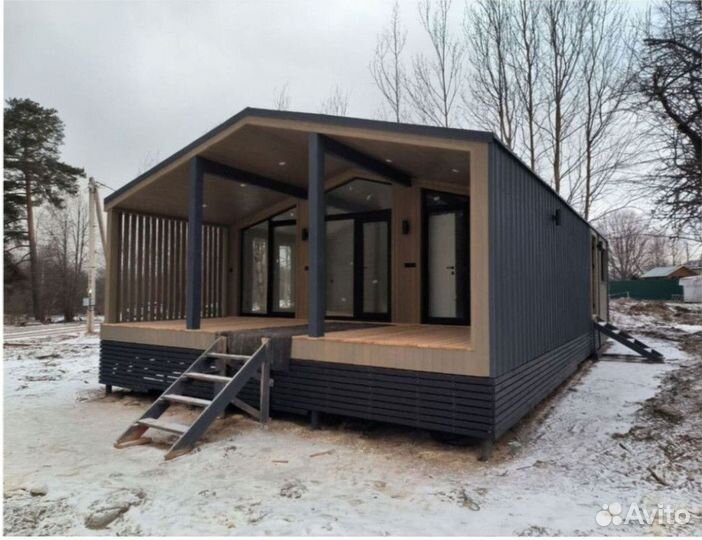Деревянный дачный дом, зимний 110 м кв Артикул аф-1499