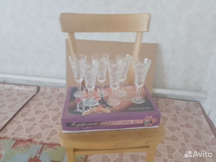 Фужеры хрустальные СССР