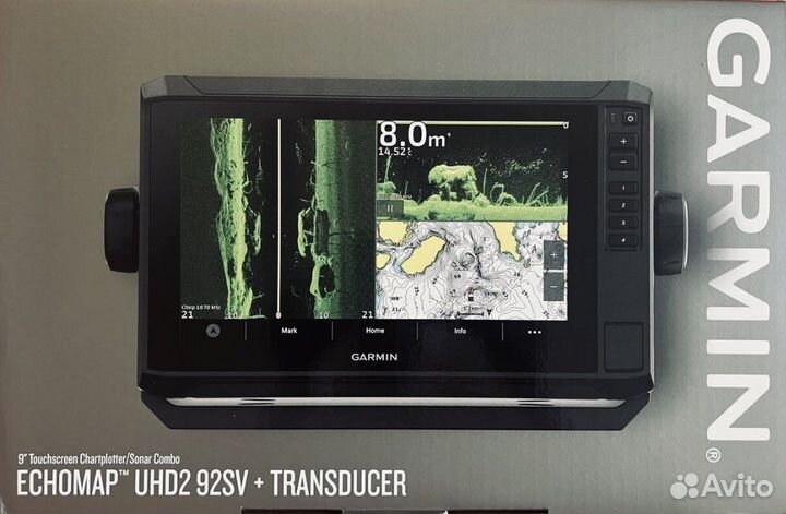 Эхолот картплоттер Garmin Echomap UHD2 93sv GT56