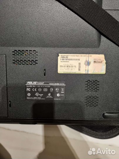 Ноутбук asus k40af