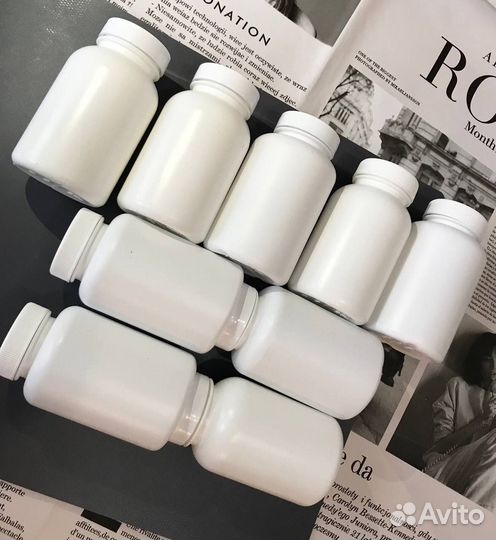 Пустые банки пластиковые для творчества