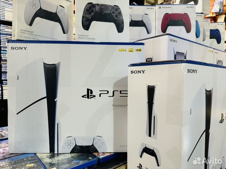 Sony playstation 5 ps5 slim с дисководом новая