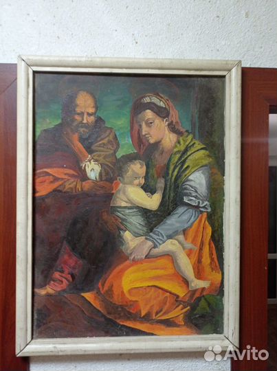 Продам картину маслом. святое семейство