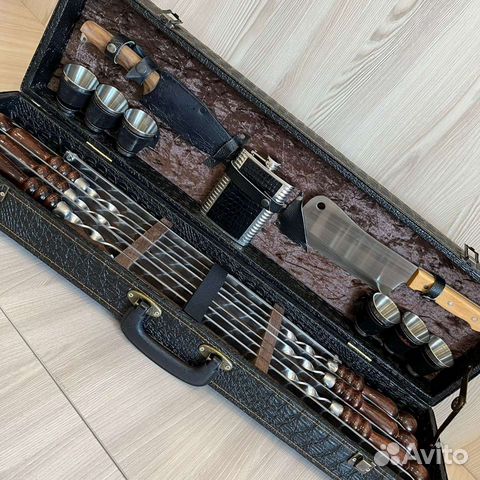 Шашлычный набор «Компакт-1», нож, подарок, шампура