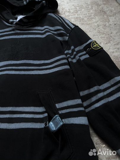 Худи Stone island x Supreme Warp Stripe FW2020