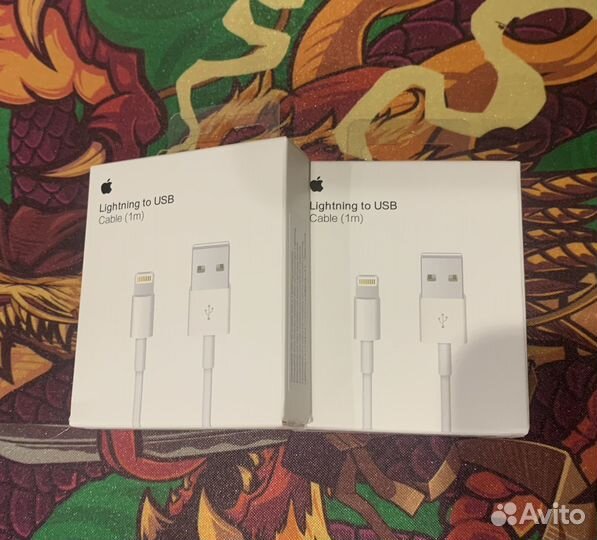 Зарядка на iPhone, кабель lighting usb