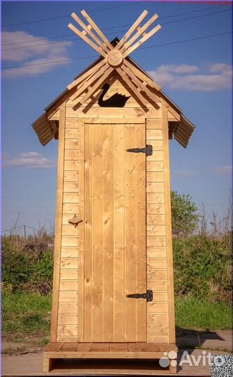 Уличный туалет деревянный BAG341