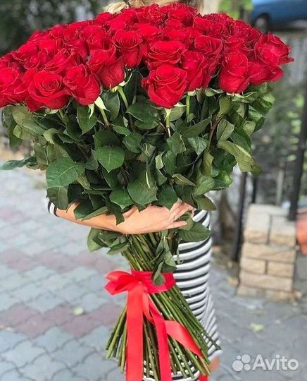 Высокие розы Доставка цветов