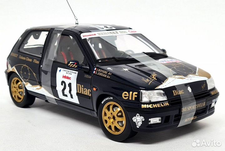 Рено Renault Clio Ралли 1993 Norev 1:18 185228