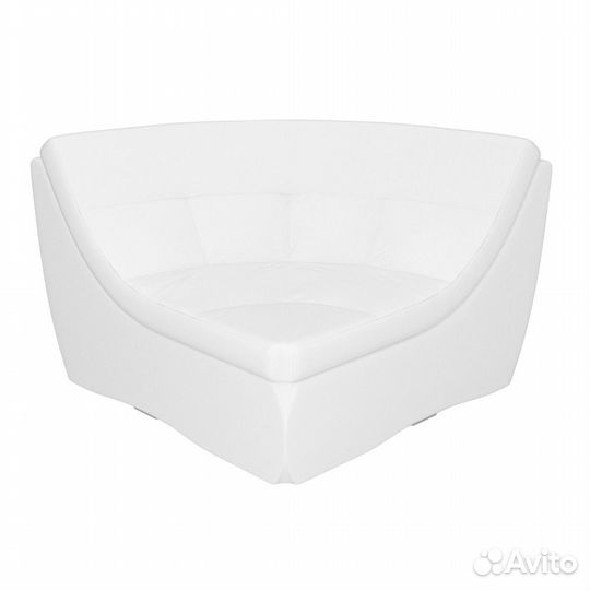 Угловой модуль Холидей Экокожа белая