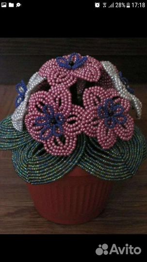 Деревья из бисера ручная работа