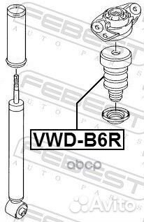 Отбойник амортизатора зад прав/лев VWD-B6R