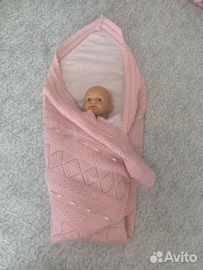 Детское одеяло плед конверт на выписку