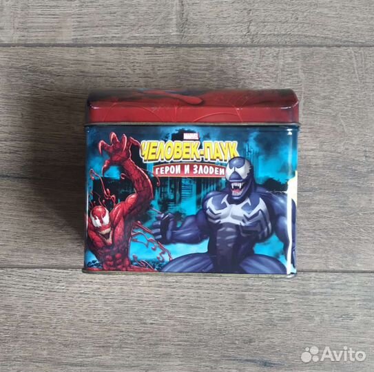 Кейс для карточек человек паук герои и злодеи