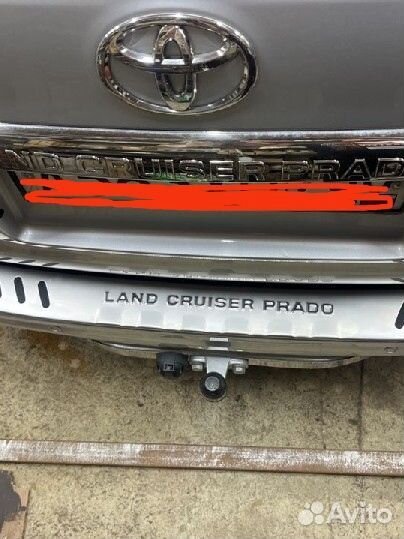 Накладка на бампер toyota land cruiser prado 150