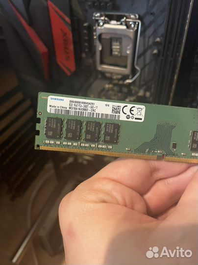 Процессор 8600k+asus rog strix z370-h+16gb b-die