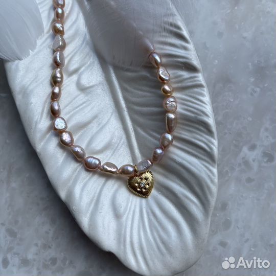 Чокер колье жемчуг