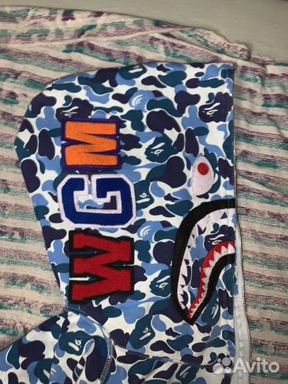 Зип худи Bape shark оригинал