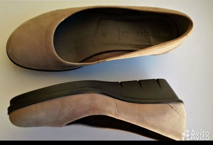 Кожаные туфли ecco