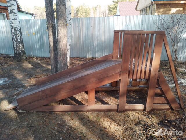 Горка деревянная