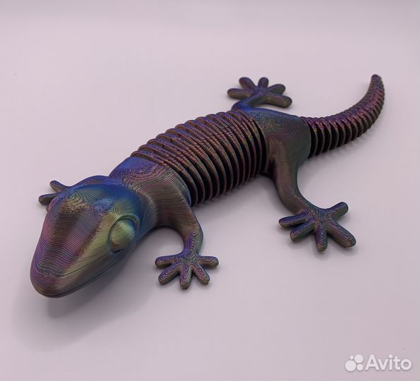 Детская подвижная игрушка Геккон 17 см