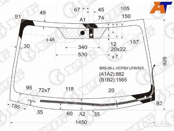 Стекло лобовое subaru legacy