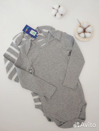 Новые боди с длинным рукавом 74-80