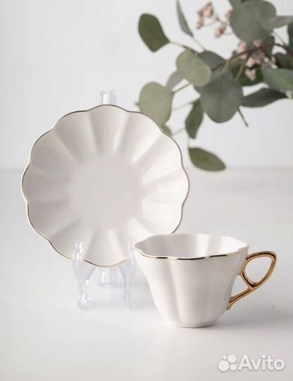 Чайная/кофейная пара в стиле hm home, zara home