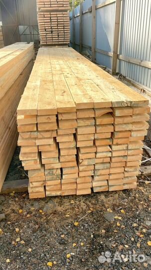 Доска обрезная 40х150х6000мм