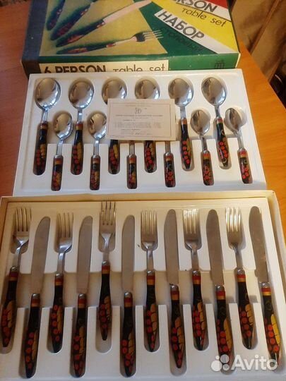 Столовый набор ложки и вилки СССР