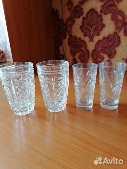 Стаканы хрустальные