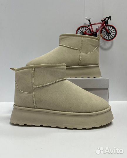 UGG (Зима)бархатное покрытие белые