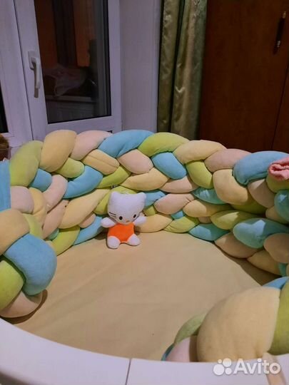 Бортик-коса в кроватку бу