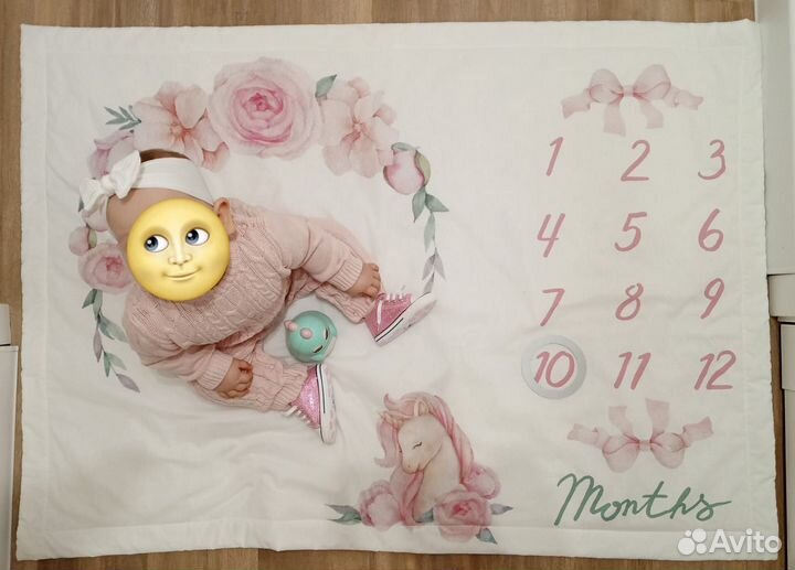 Плед для фотосессии, фотоплед детский