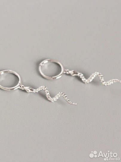 Серьги женские змеи