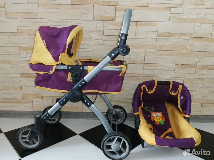 Коляска и автокресло для куклы (игрушка)