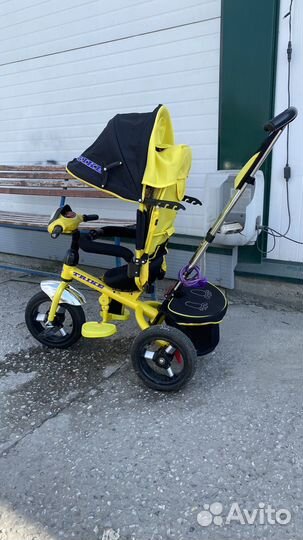 3х колесный велосипед с ручкой
