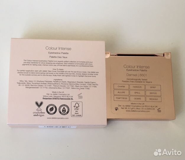 Delilah colour intense Damsel палетка теней