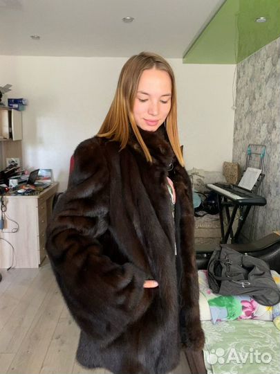 Шубка норковая р 48-52