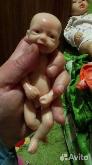Кукла Реборн мини силикон рост 15-17см.Новый