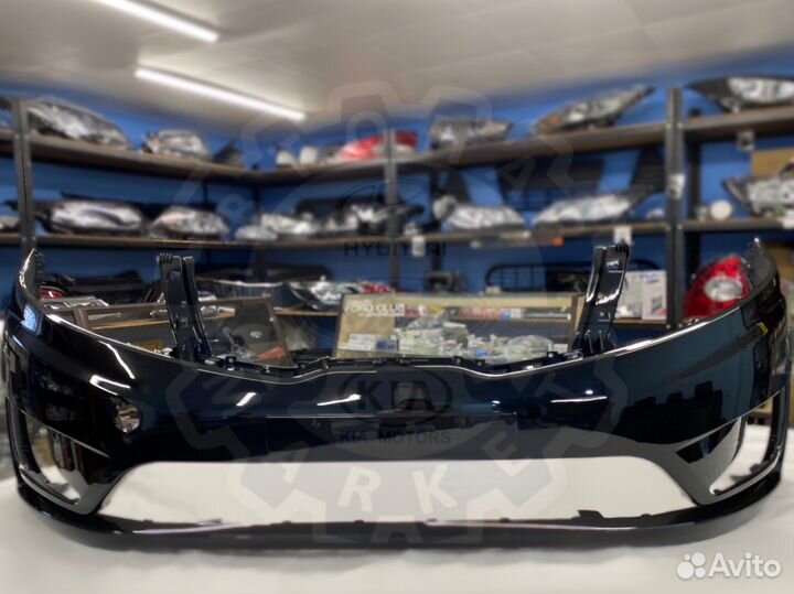 Бампер передний KIA Rio 3 Черный 11-15