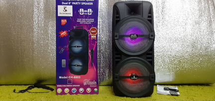 Большая колонка Crowns 60см Мощность 50в Блютуз