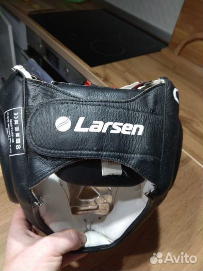 Шлем для тхэквондо Larsen натуральная кожа