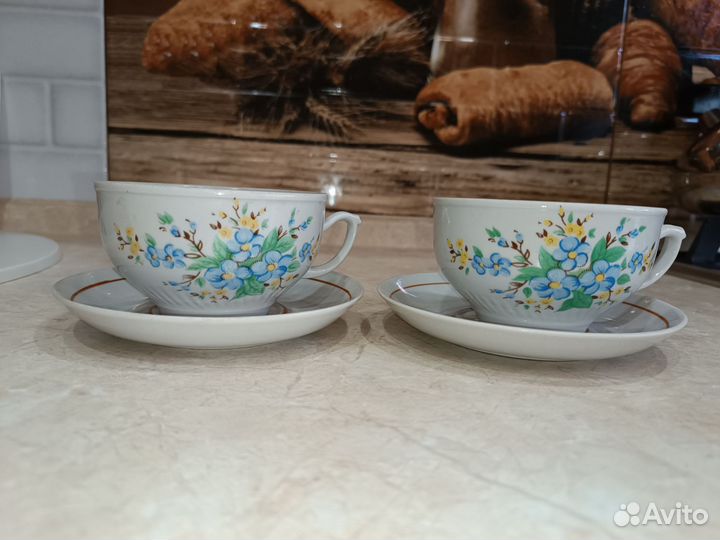 Чайная пара фарфор СССР